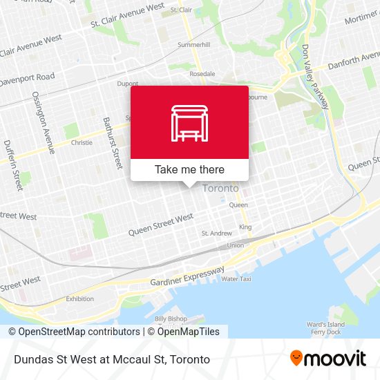 Dundas St West at Mccaul St plan