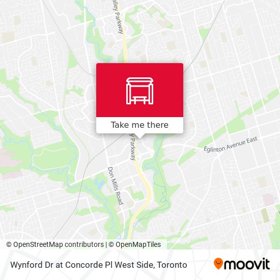 Wynford Dr at Concorde Pl West Side map