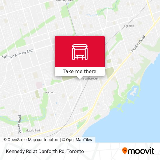 Kennedy Rd at Danforth Rd map