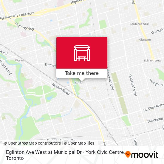 Eglinton Ave West at Municipal Dr - York Civic Centre plan