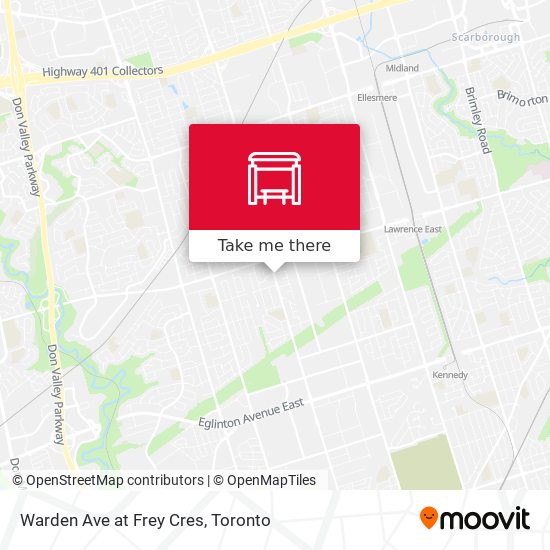Warden Ave at Frey Cres map