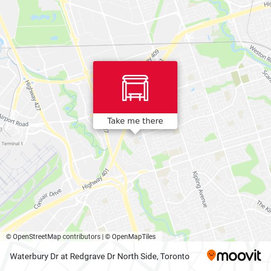 Waterbury Dr at Redgrave Dr North Side map