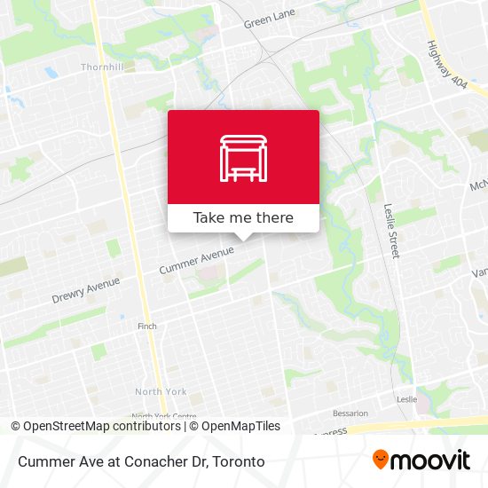 Cummer Ave at Conacher Dr map