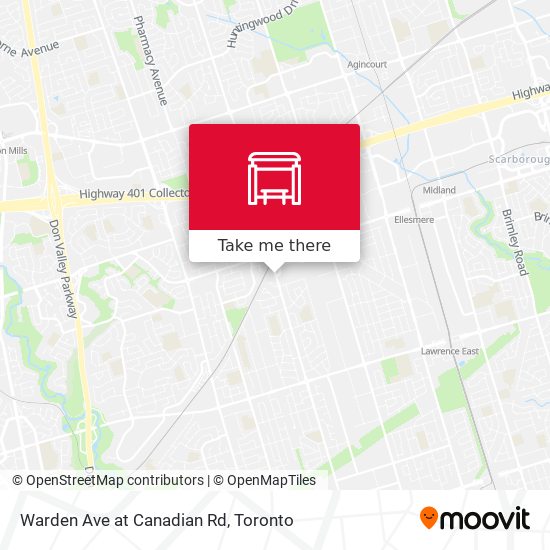 Warden Ave at Canadian Rd plan