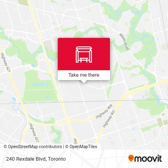 240 Rexdale Blvd map