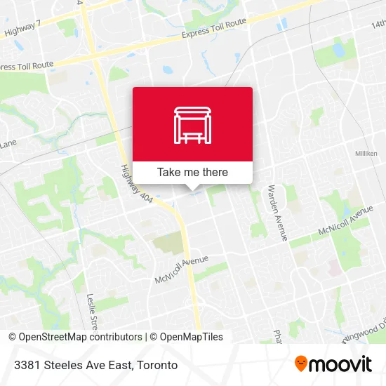 3381 Steeles Ave East map