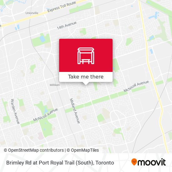Brimley Rd at Port Royal Trail (South) map
