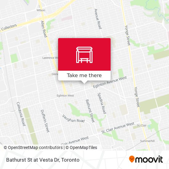 Bathurst St at Vesta Dr plan