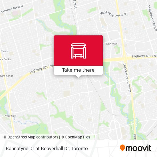 Bannatyne Dr at Beaverhall Dr map