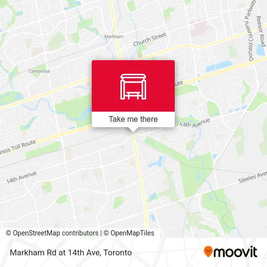 Markham Rd at 14th Ave map