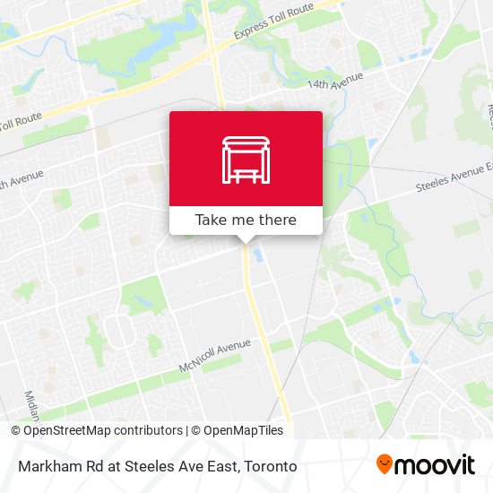 Markham Rd at Steeles Ave East map