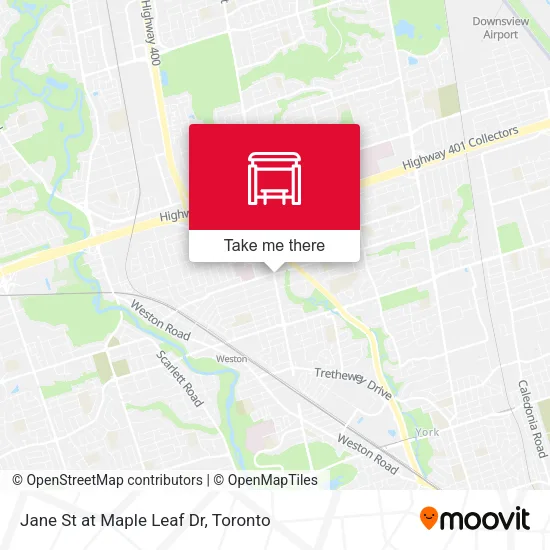 Jane St at Maple Leaf Dr plan