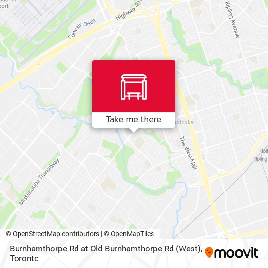 Burnhamthorpe Rd at Old Burnhamthorpe Rd (West) map