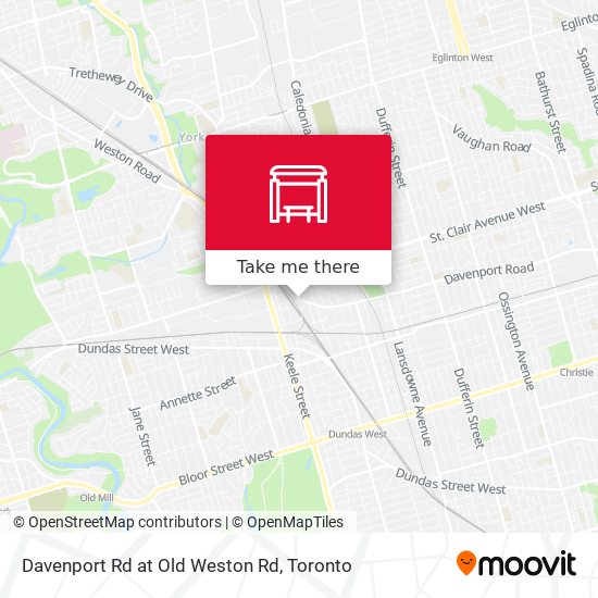 Davenport Rd at Old Weston Rd map