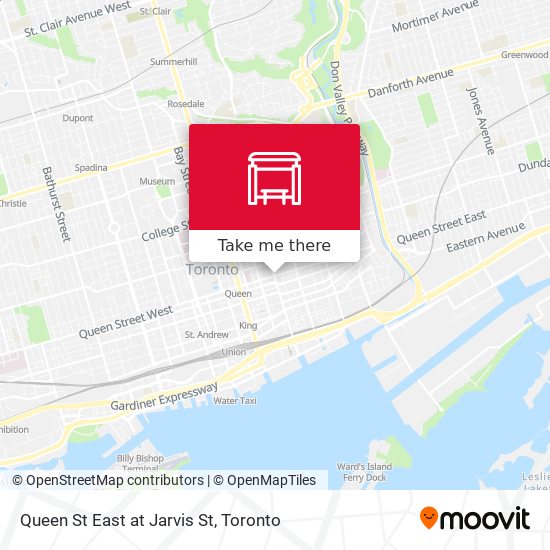Queen St East at Jarvis St plan