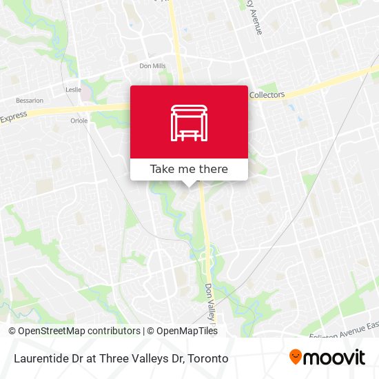 Laurentide Dr at Three Valleys Dr map