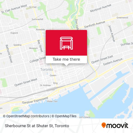 Sherbourne St at Shuter St plan