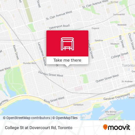College St at Dovercourt Rd plan