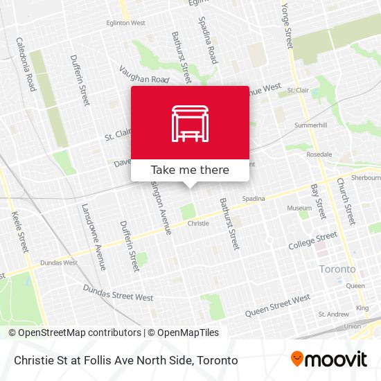 Christie St at Follis Ave North Side map