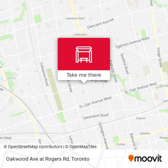 Oakwood Ave at Rogers Rd map