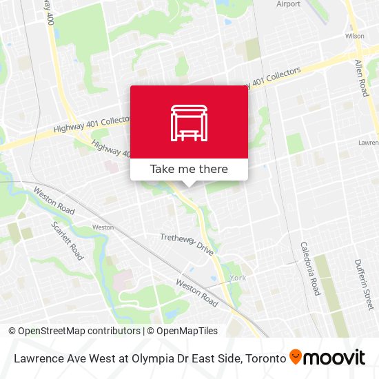 Lawrence Ave West at Olympia Dr East Side map