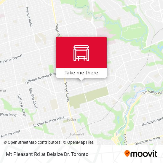 Mt Pleasant Rd at Belsize Dr map