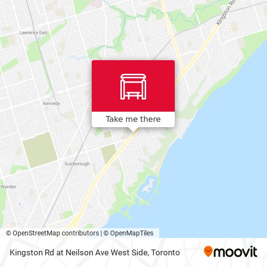 Kingston Rd at Neilson Ave West Side map