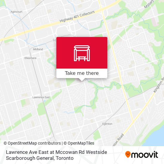 Lawrence Ave East at Mccowan Rd Westside Scarborough General map