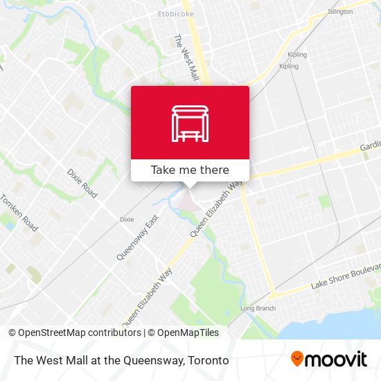 The West Mall at the Queensway map