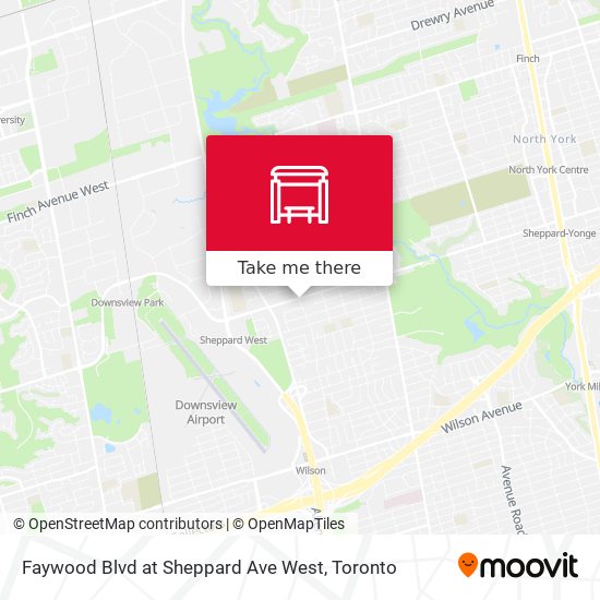 Faywood Blvd at Sheppard Ave West map