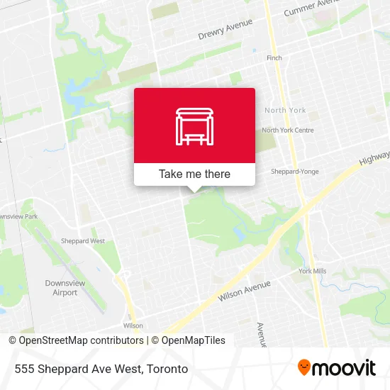 555 Sheppard Ave West map
