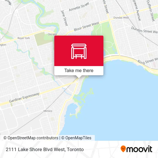 2111 Lake Shore Blvd West map