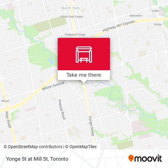 Yonge St at Mill St plan