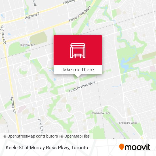 Keele St at Murray Ross Pkwy plan