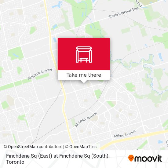 Finchdene Sq (East) at Finchdene Sq (South) map