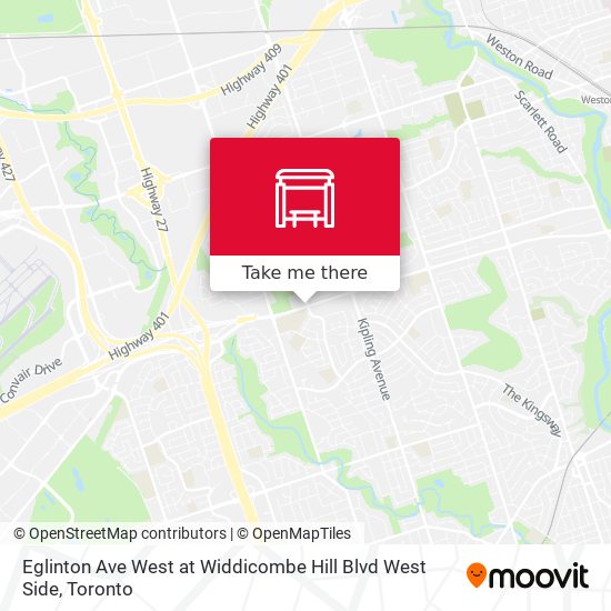 Eglinton Ave West at Widdicombe Hill Blvd West Side plan