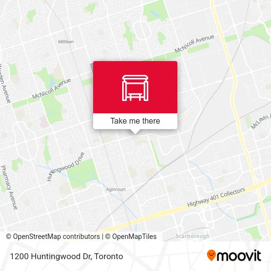 1200 Huntingwood Dr map