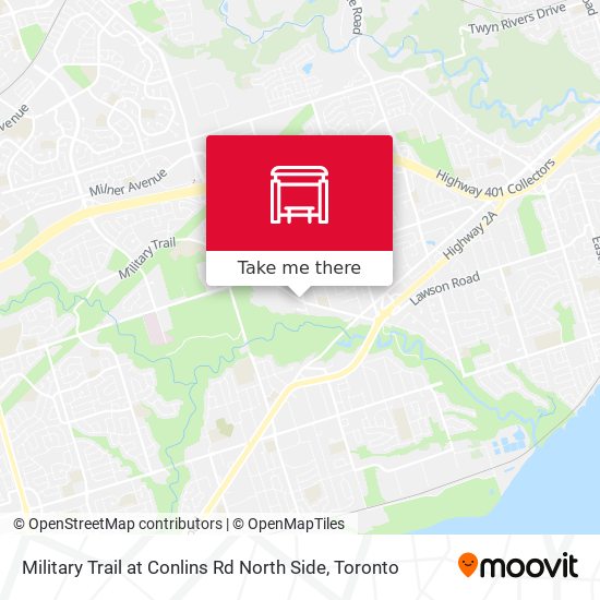 Military Trail at Conlins Rd North Side map