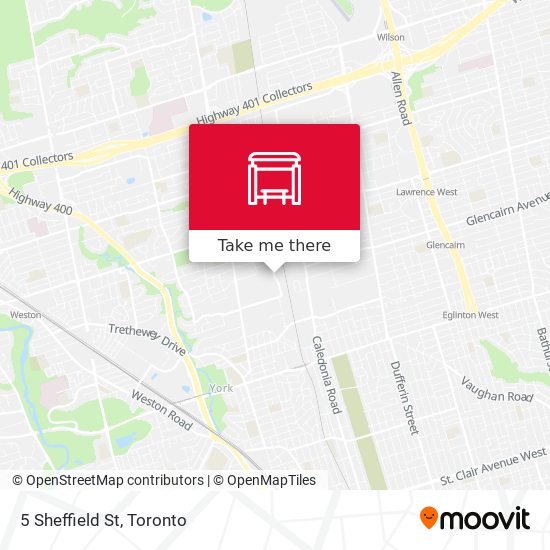 5 Sheffield St map