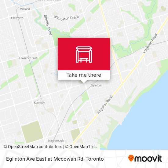 Eglinton Ave East at Mccowan Rd map