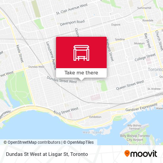 Dundas St West at Lisgar St map
