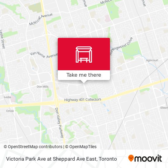Victoria Park Ave at Sheppard Ave East map