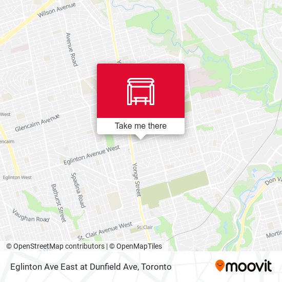 Eglinton Ave East at Dunfield Ave map