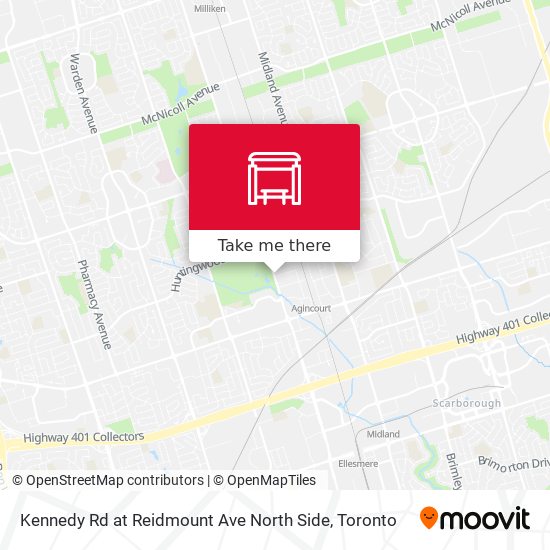Kennedy Rd at Reidmount Ave North Side map