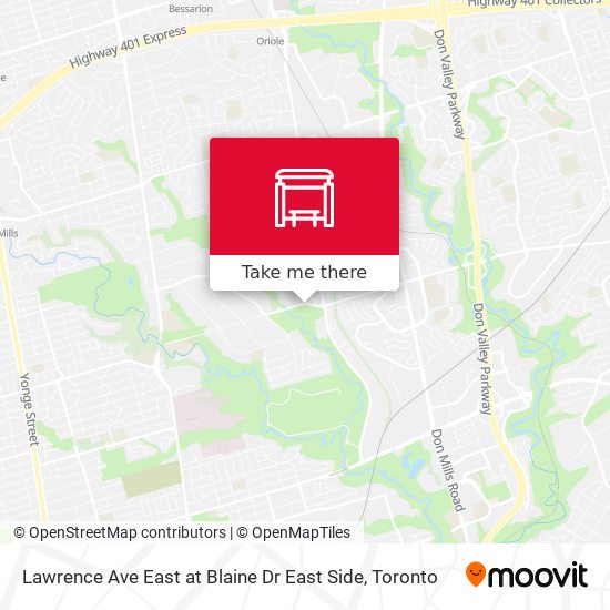 Lawrence Ave East at Blaine Dr East Side map