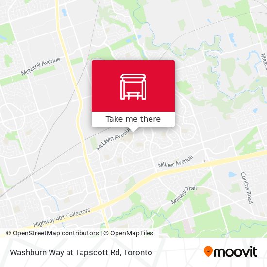 Washburn Way at Tapscott Rd plan
