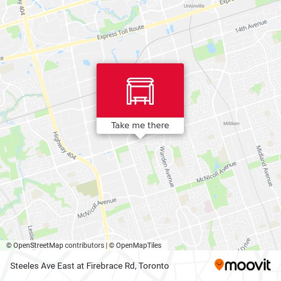 Steeles Ave East at Firebrace Rd plan