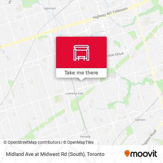 Midland Ave at Midwest Rd (South) map