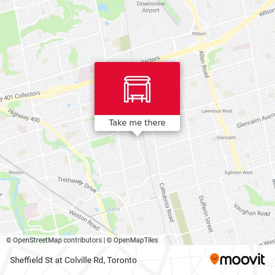 Sheffield St at Colville Rd map