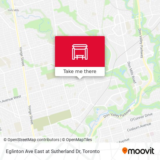 Eglinton Ave East at Sutherland Dr map